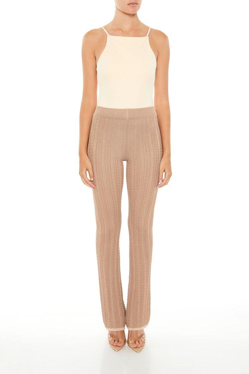 Sweater-Knit Flare Pants | Forever 21 Product Image
