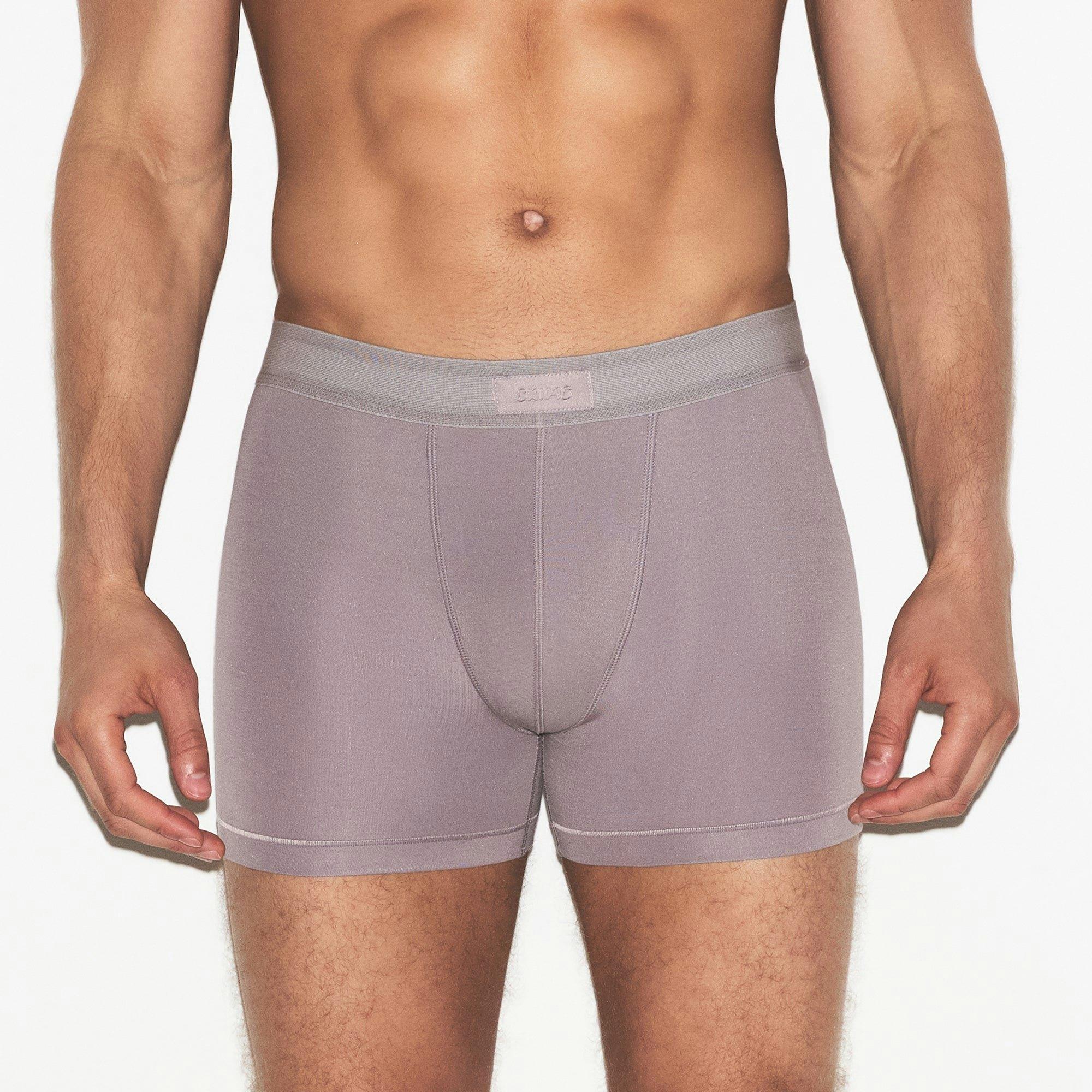 SKIMS COTTON MENS 3" BOXER BRIEF 3-PACK | RUSSET MULTI Product Image