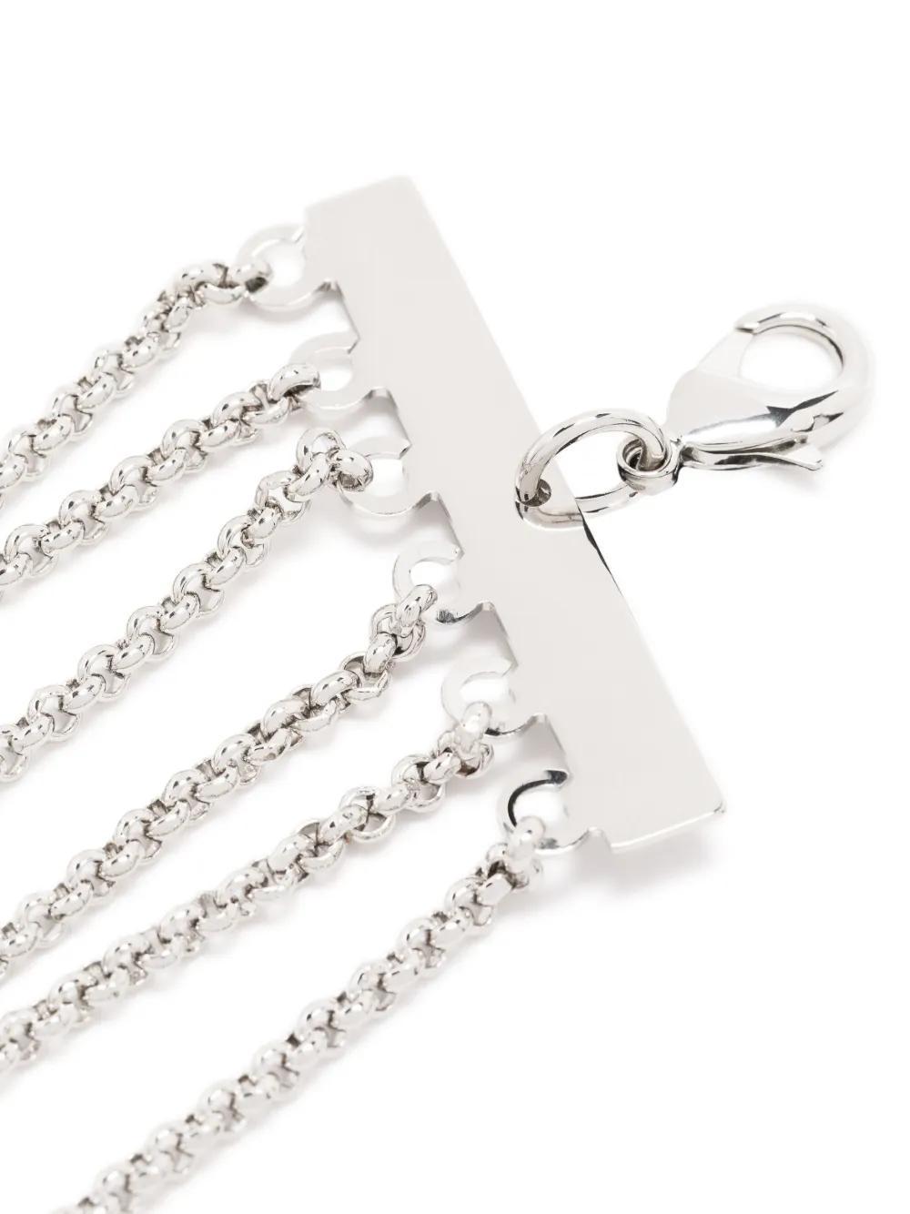 DOLCE & GABBANA Logo-plaque Chain Necklace In Silver Product Image