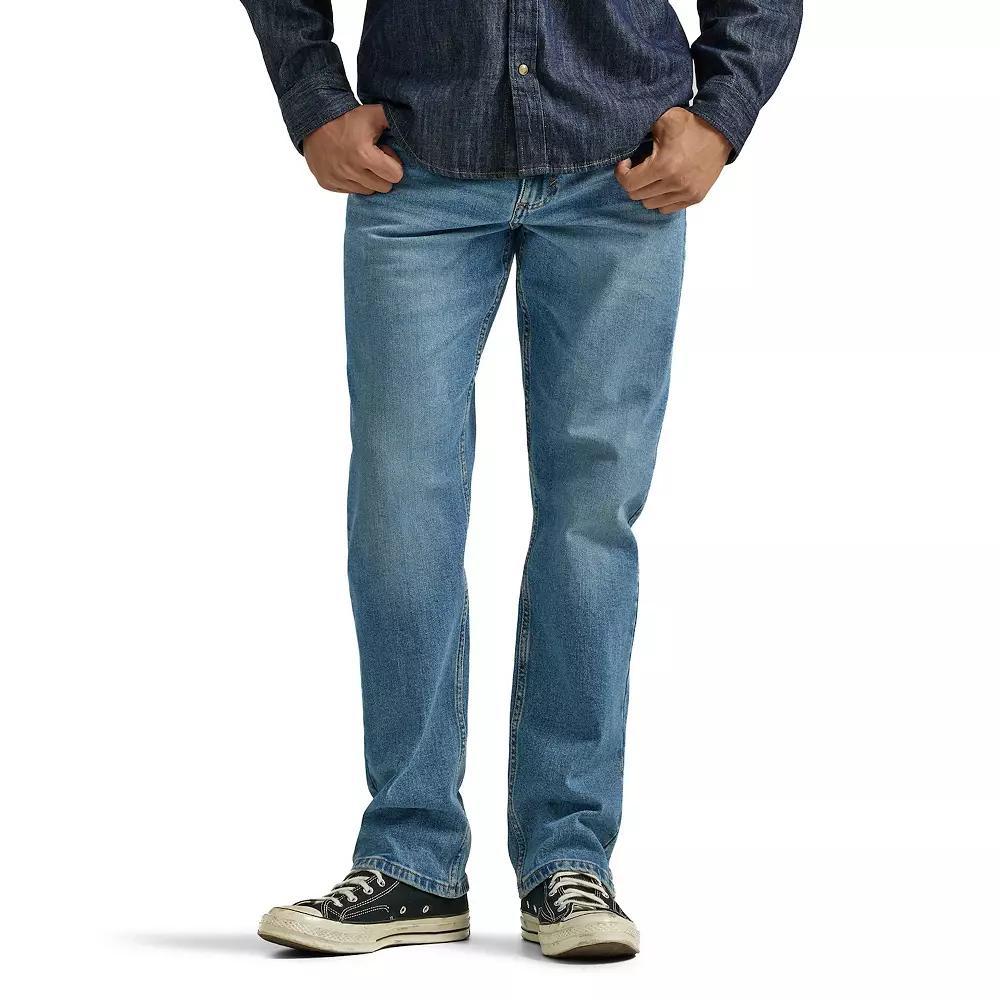 Mens Wrangler Regular-Fit Jeans Lighter Blue Product Image