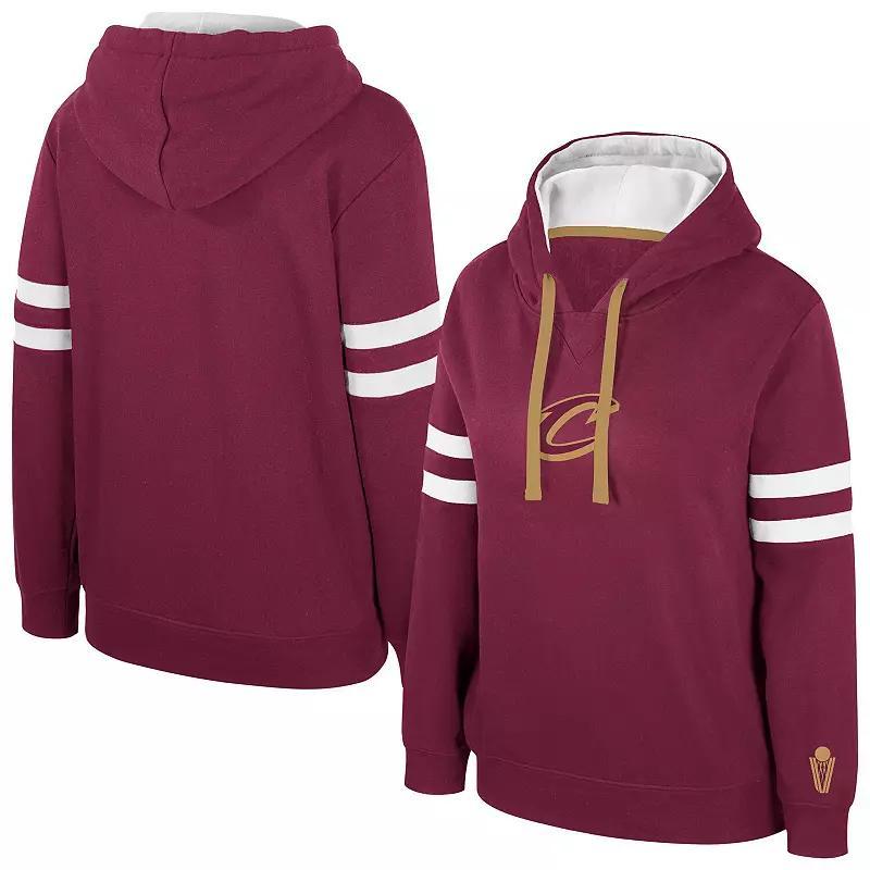 Women's Stadium Essentials Wine Cleveland Cavaliers Road Game Pullover Hoodie, Size: Medium, Team Product Image