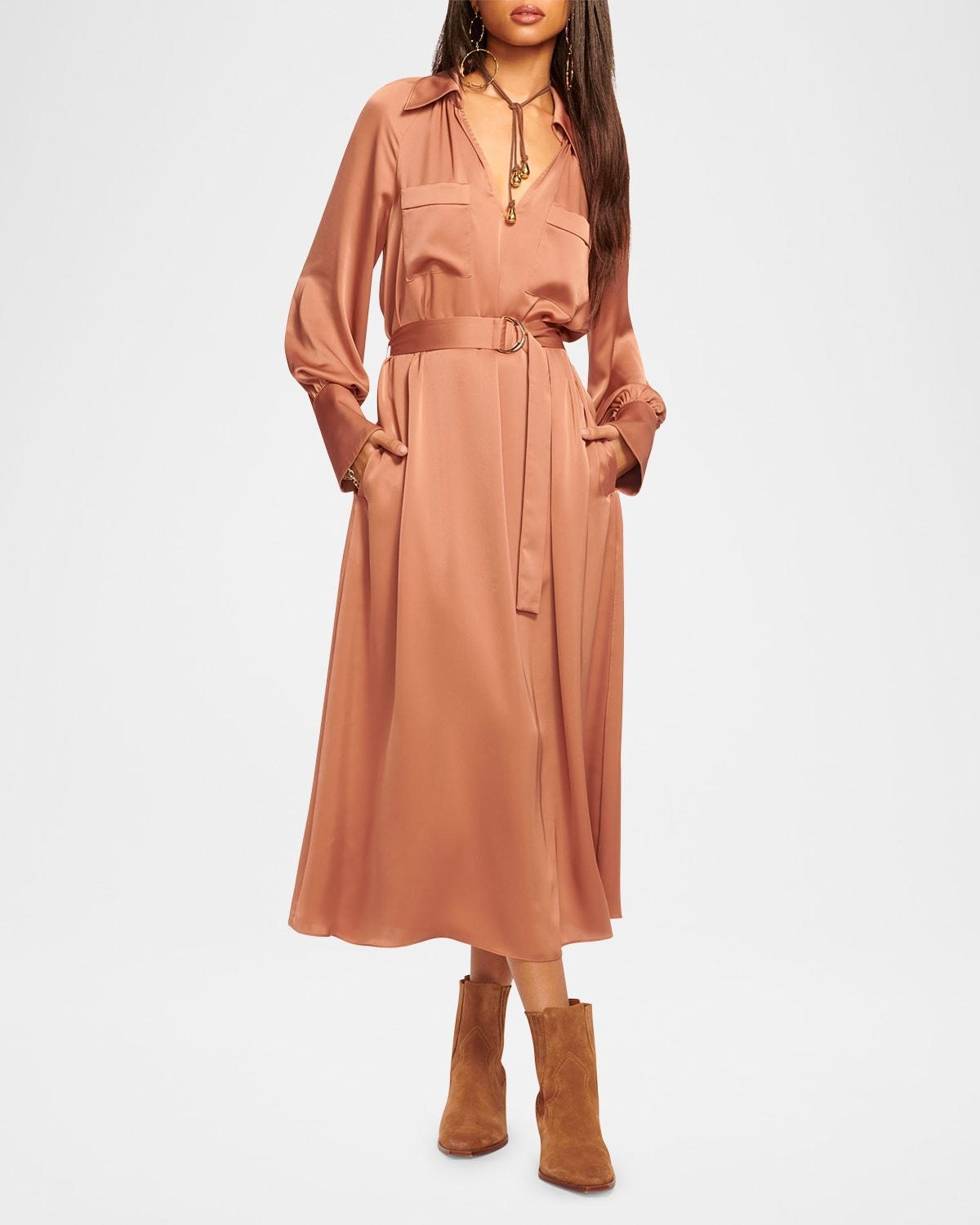 Womens Cecilia Belted Cocktail Dress Product Image