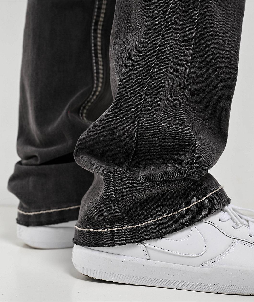 Ninth Hall Rogue Tapered Printed Smoke Skinny Jeans Product Image