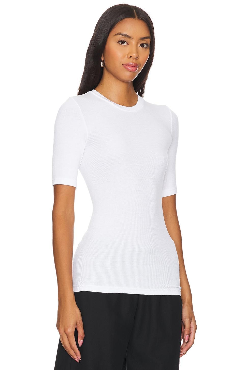 Silk Knit Half Sleeve Crew Enza Costa Product Image