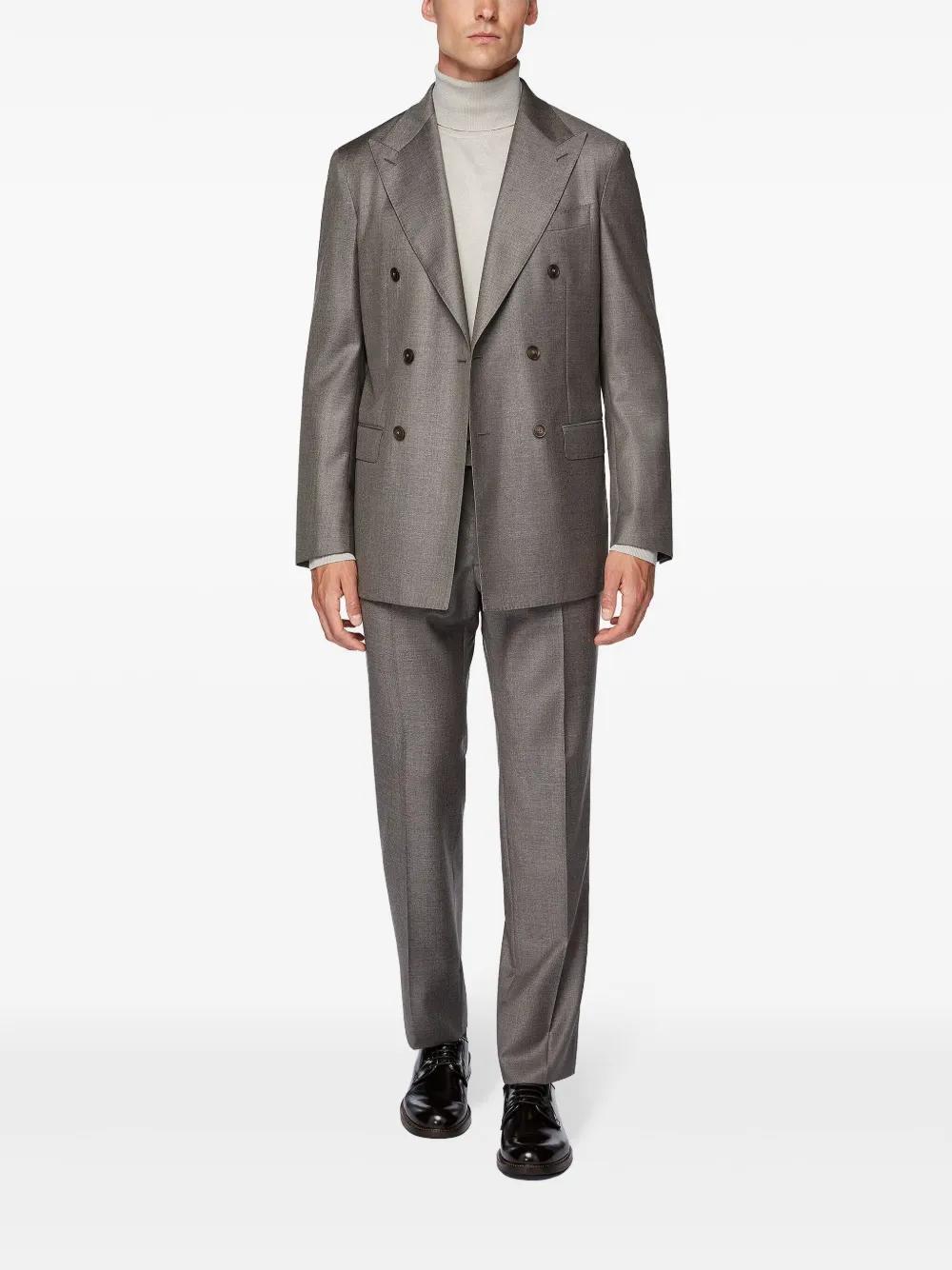 wool double-breasted suit Product Image