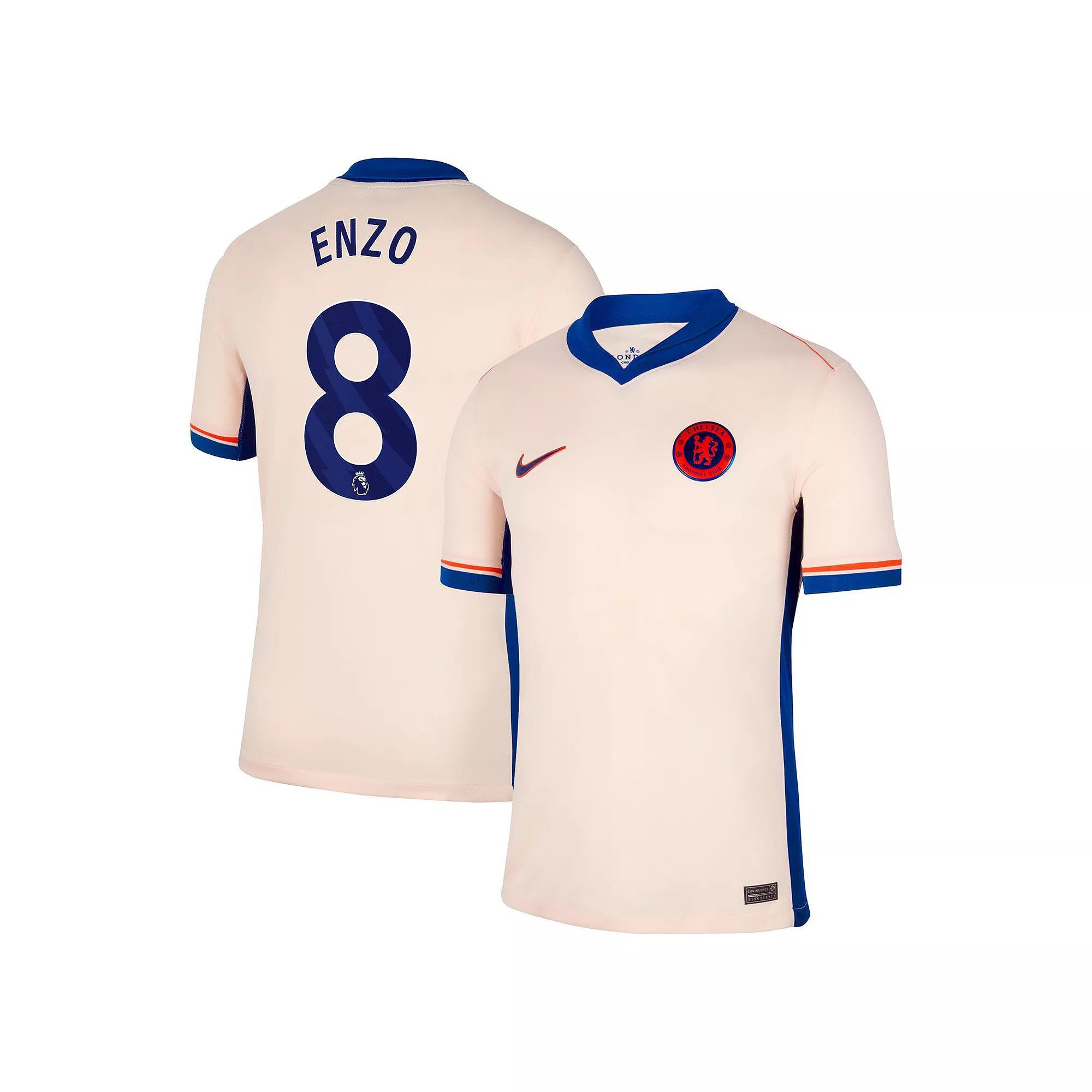 Men's Nike Enzo Fern��ndez Orange Chelsea 2024/25 Away Replica Player Jersey, Size: Small, Chl Orange Product Image
