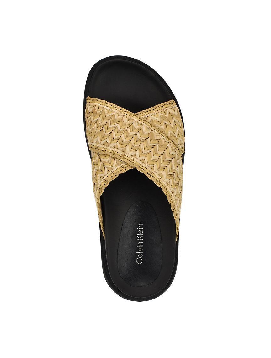 Calvin Klein Womens Womens Pacen Sandal - Brown Product Image
