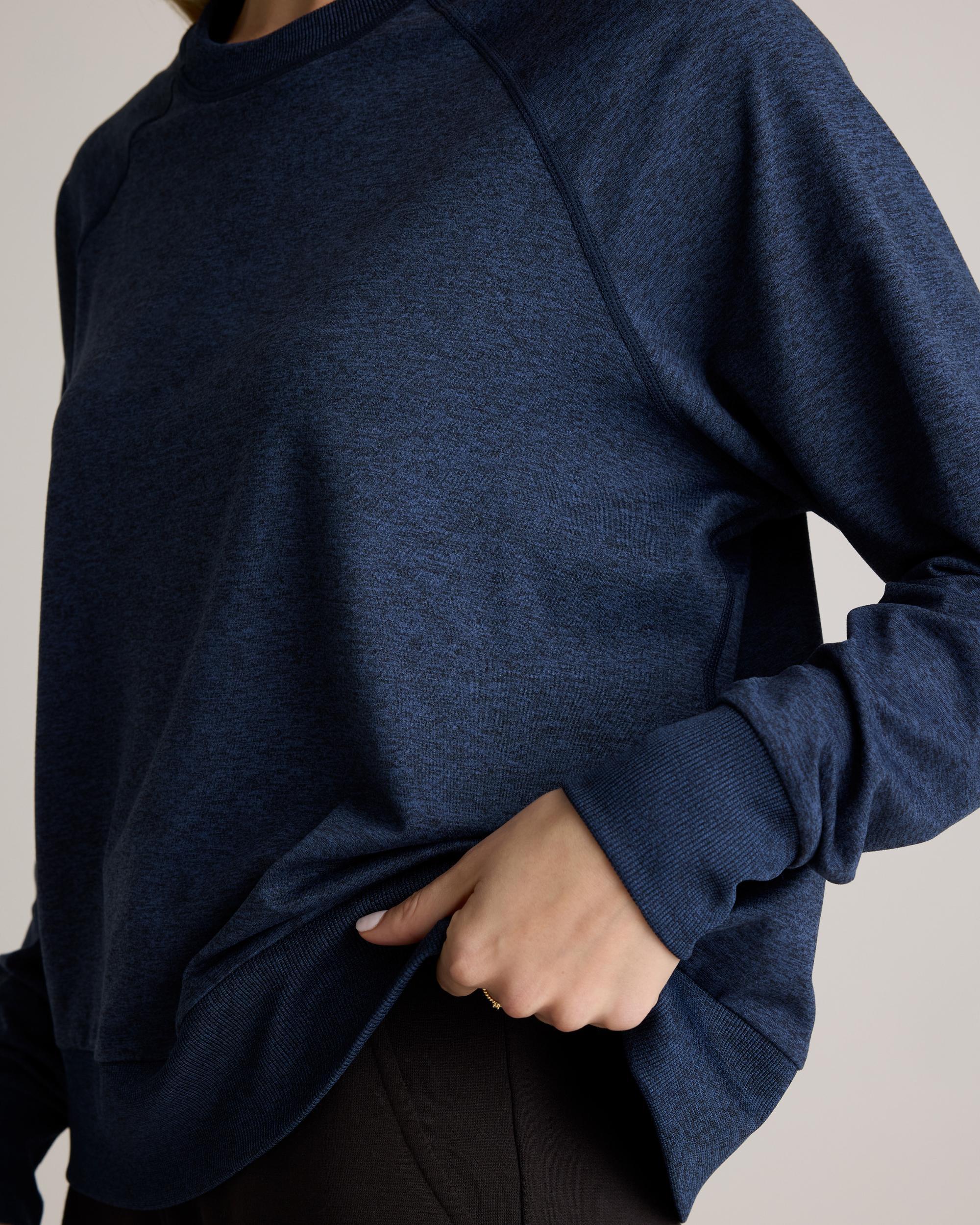 Quince | Women's Flowknit Pullover Crew Neck Alpaca Sweater Recycled Polyester / Spandex Product Image