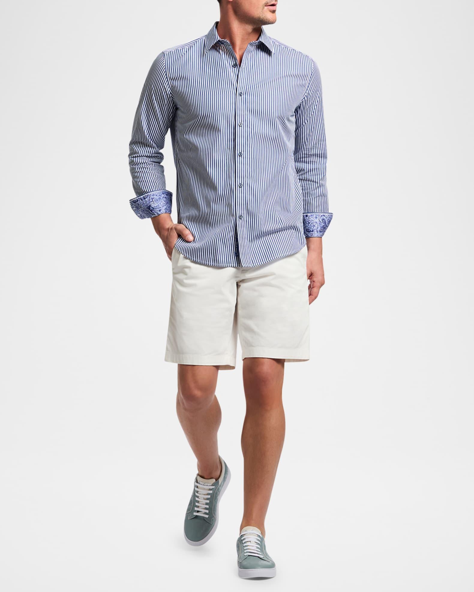 Mens Greenwich Stripe Sport Shirt Product Image