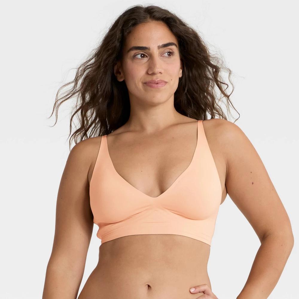 Women's Luxury Collection Removeable Pad Longline Plunge Bralette - Auden™ Product Image