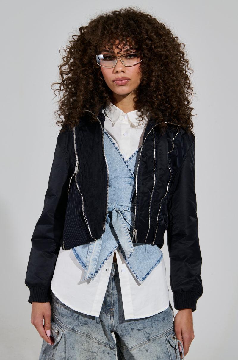 DUKE ZIPPER DETAIL BOMBER Product Image