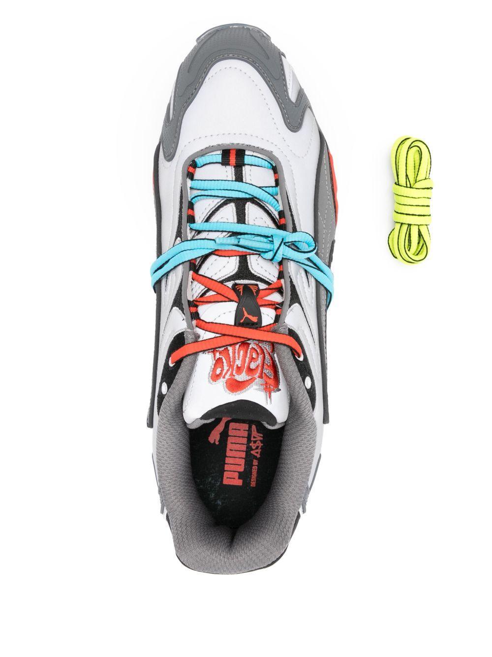 x A$AP Rocky Inhale flame-detail sneakers Product Image