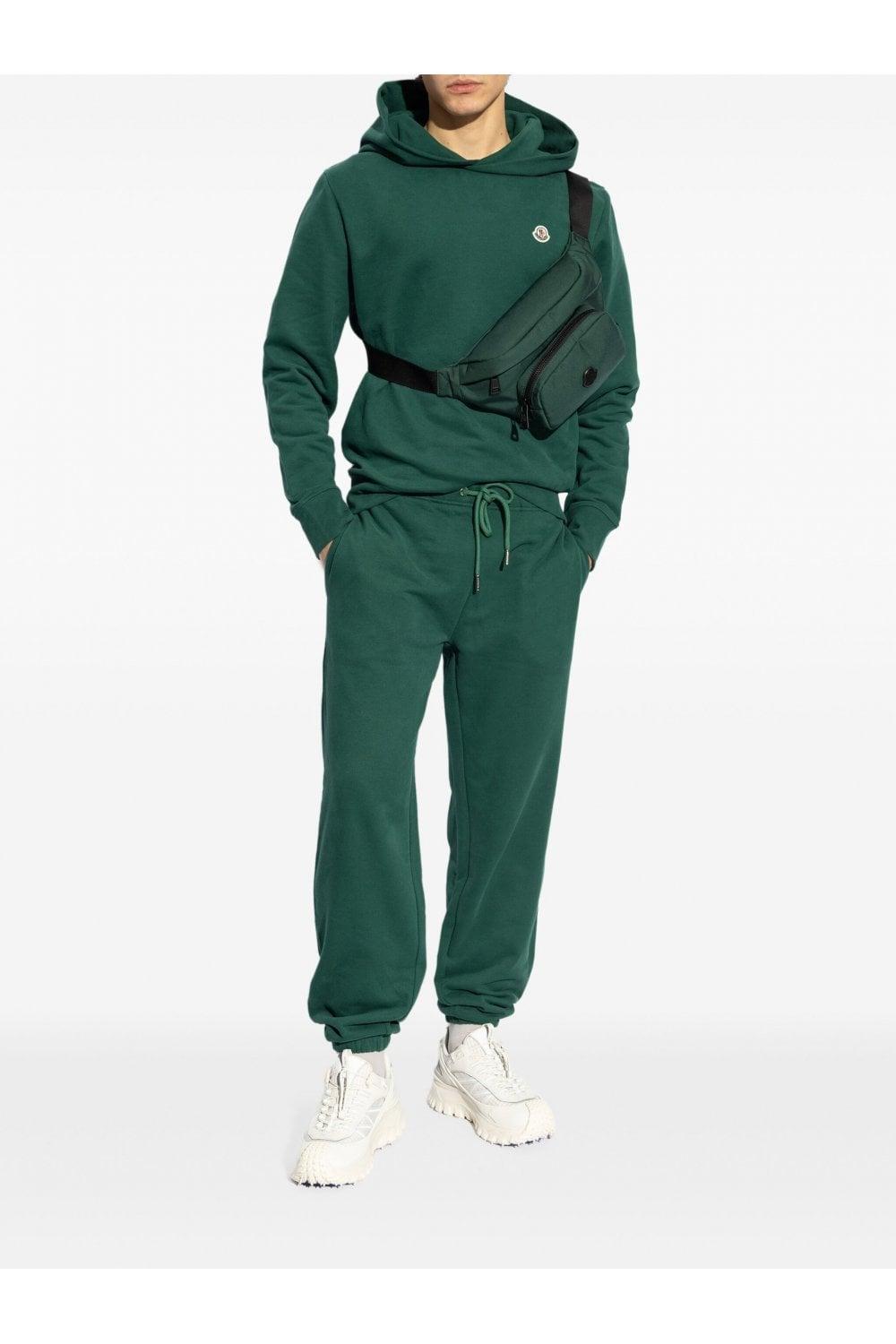 MONCLER Long-sleeved Hoodie In Green Product Image
