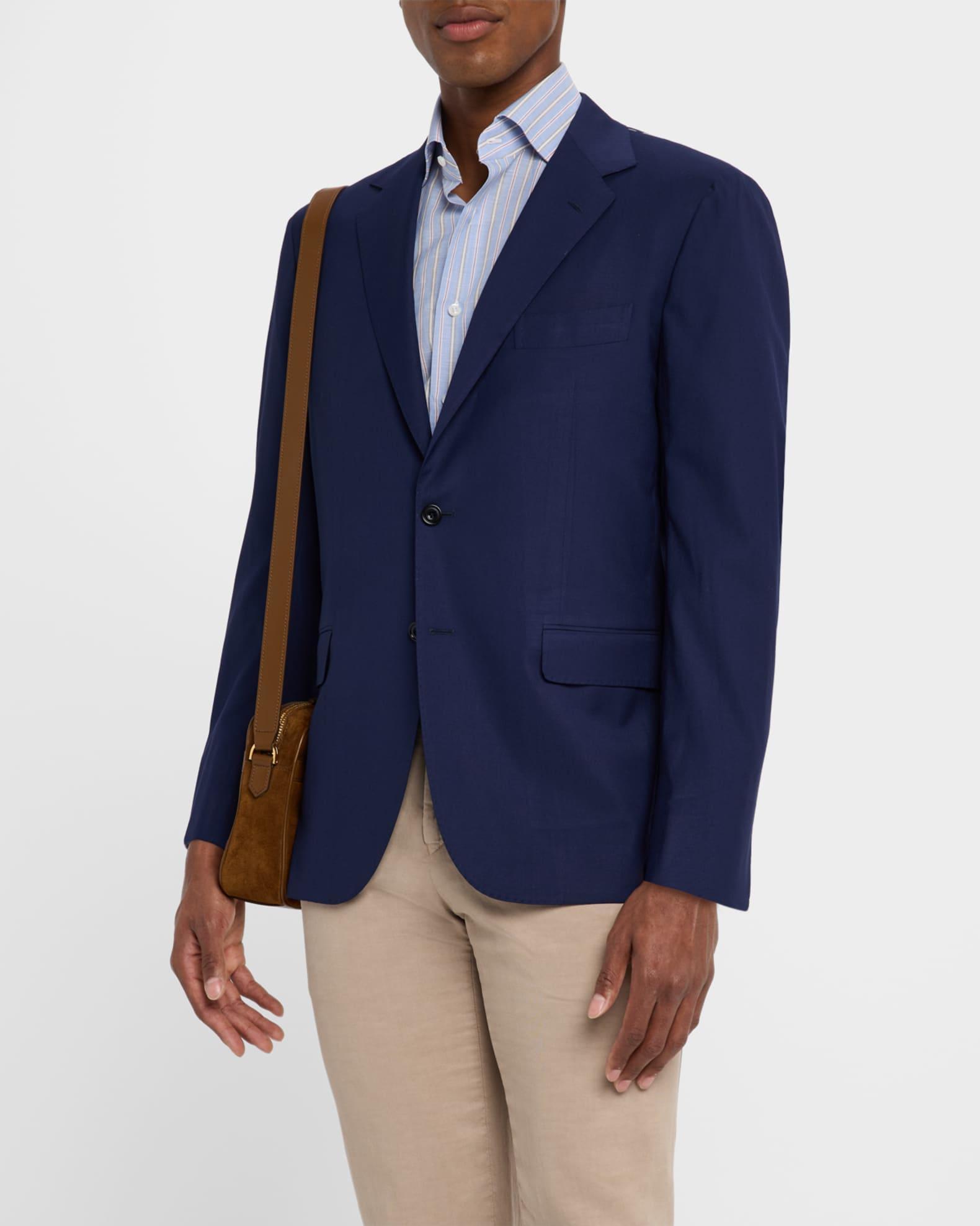 Men's Solid Wool-Blend Sport Coat Product Image