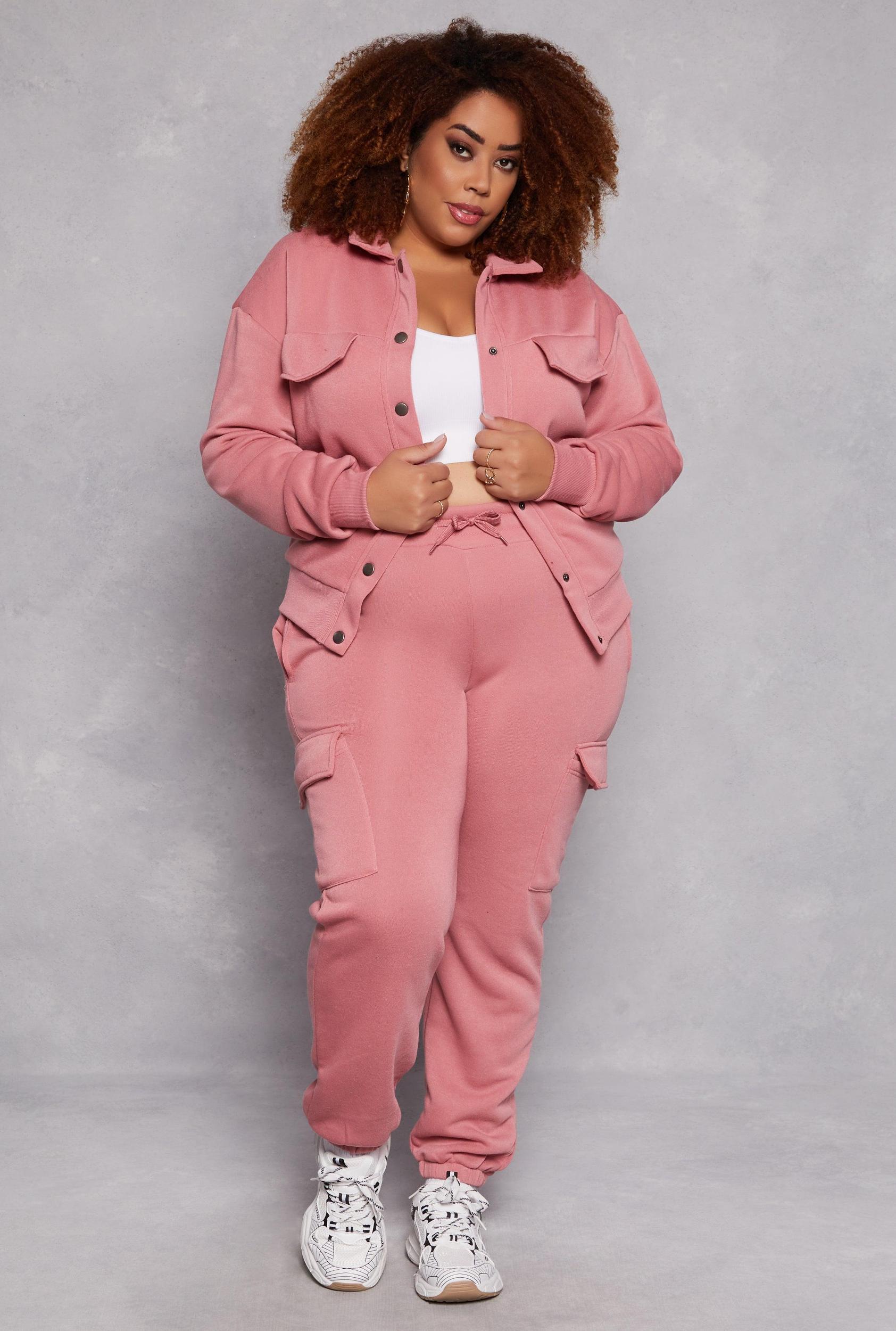 Womens Plus Size Cargo Sweatpants Product Image