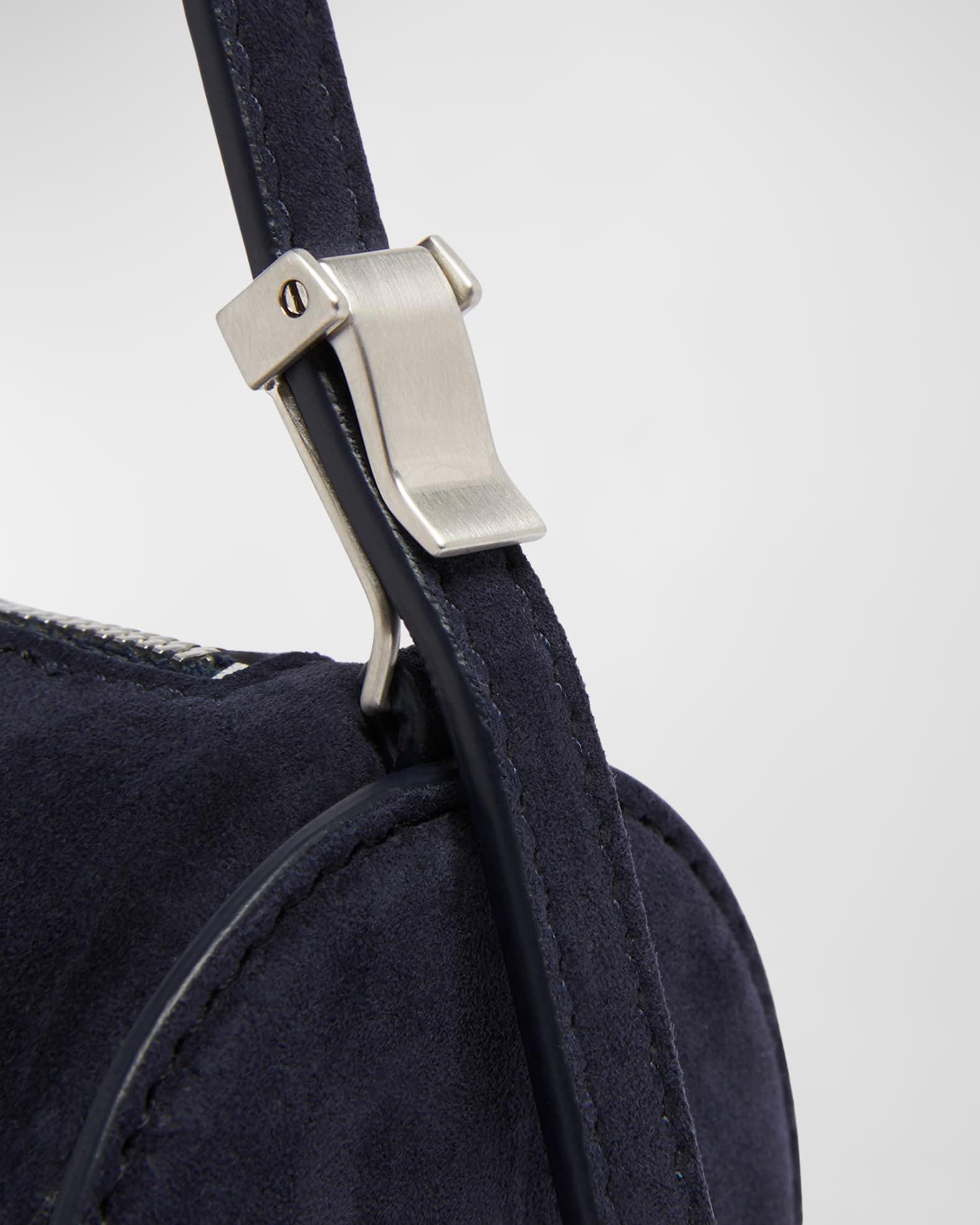 Silo Zip Suede & Leather Shoulder Bag Product Image