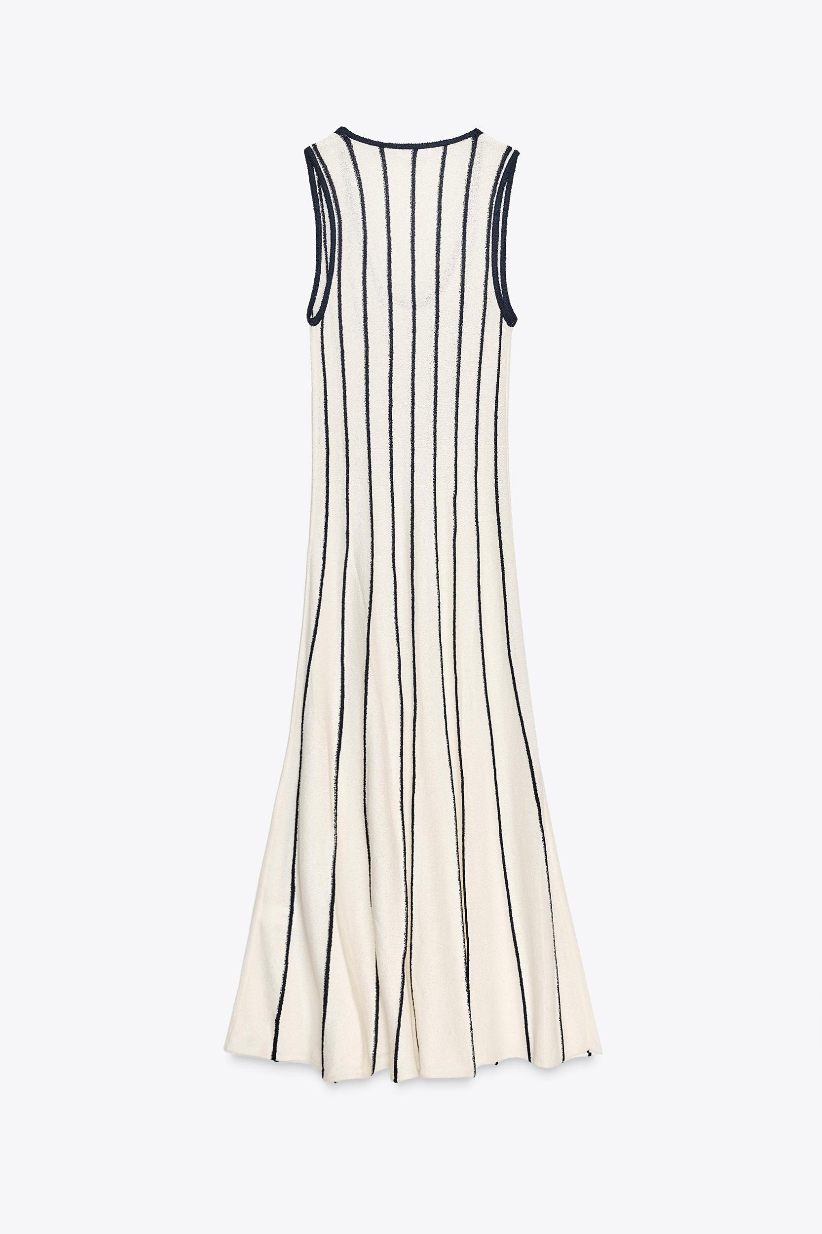 CUT-OUT KNIT MIDI DRESS Product Image