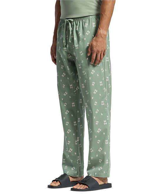 Psycho Bunny Printed Woven Poplin Pajama Pants Product Image