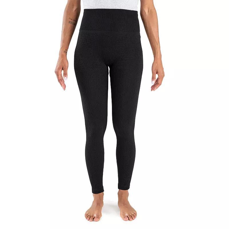 Women's MUK LUKS® Fleece Lined Regular Fit Leggings, Size: 2XL-3XL, Ebony Geo Product Image