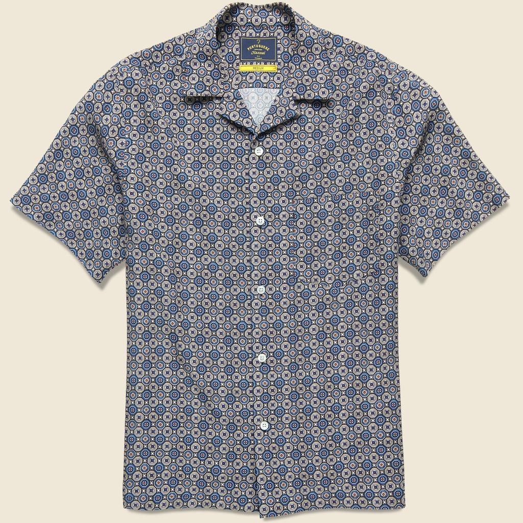 Conte Camp Shirt - Blue Product Image