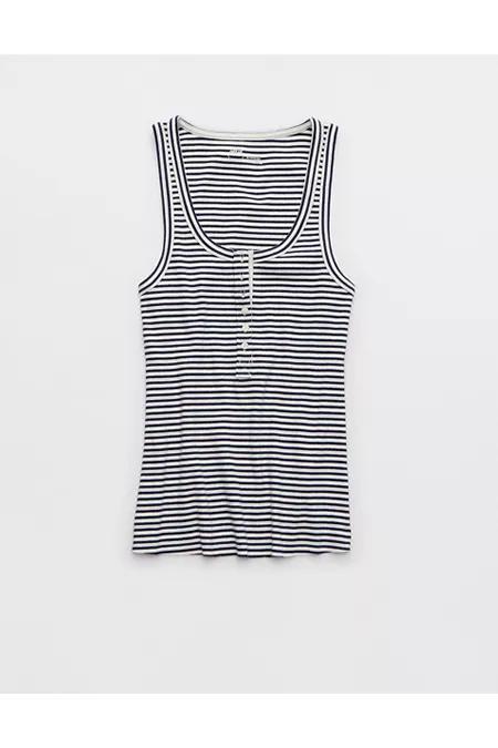 Aerie Tuck-It-In Henley Tank Top Women's Product Image