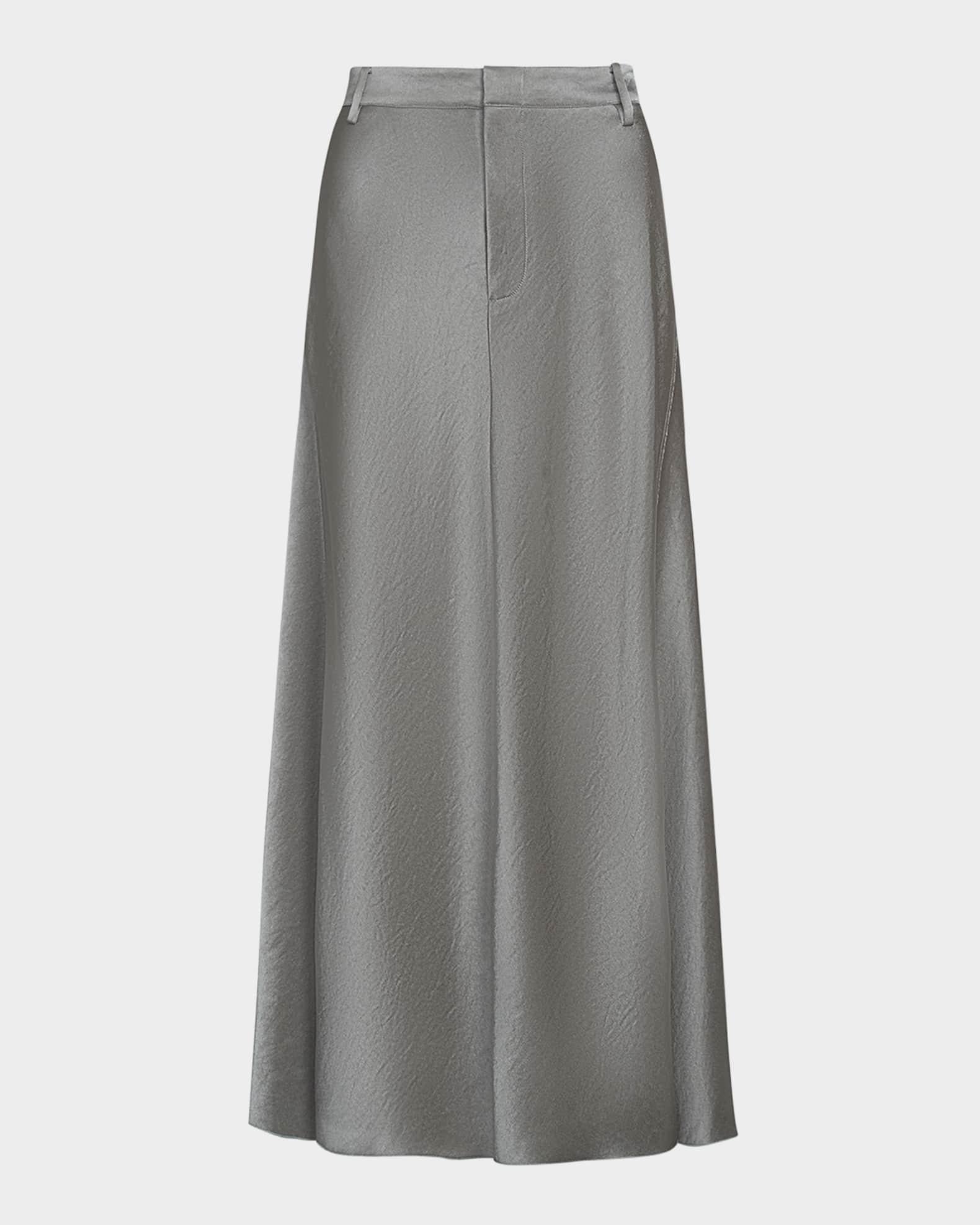 Satin A-Line Trouser Skirt Product Image
