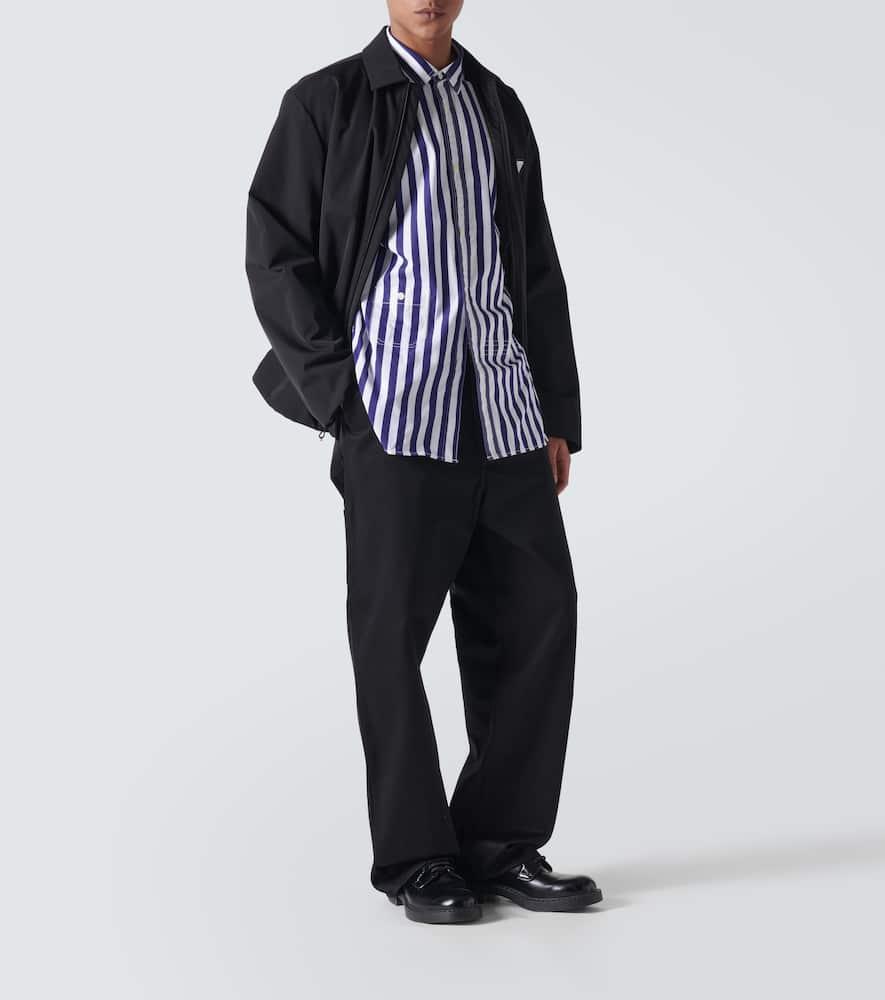 JUNYA WATANABE Striped Poplin Shirt In Blue Product Image