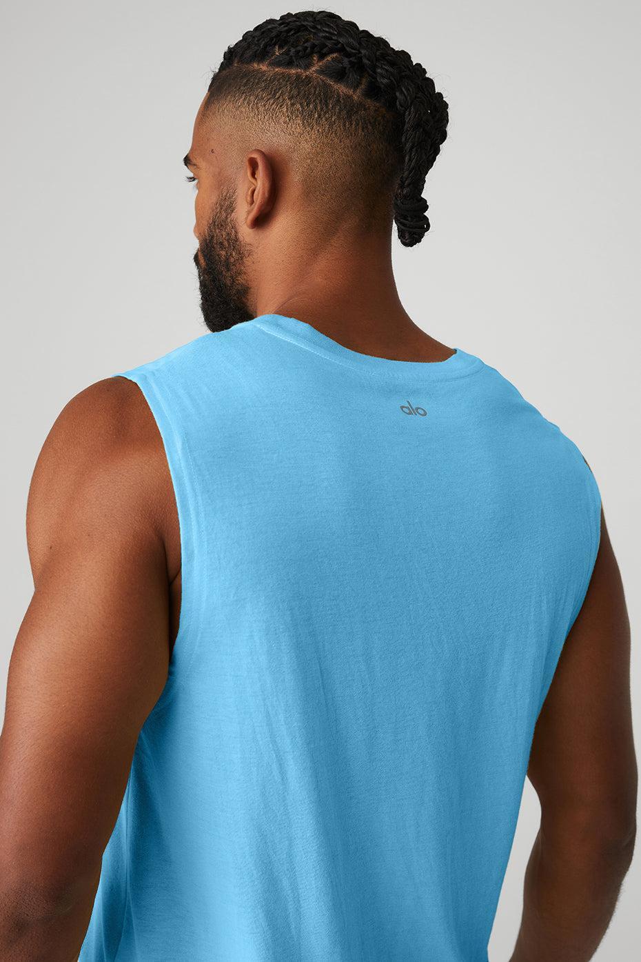 The Triumph Muscle Tank - Azure Blue Product Image