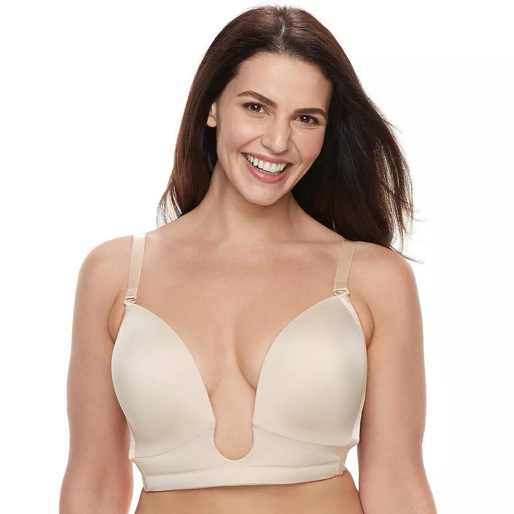 Full Figure Maidenform® Plunge Bra M2310, Women's, Size: 11, Neutral Beige Product Image