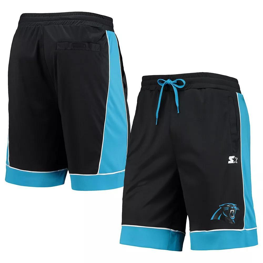 Men's Starter Black/Blue Carolina Panthers Fan Favorite Fashion Shorts, Size: 3XL Product Image