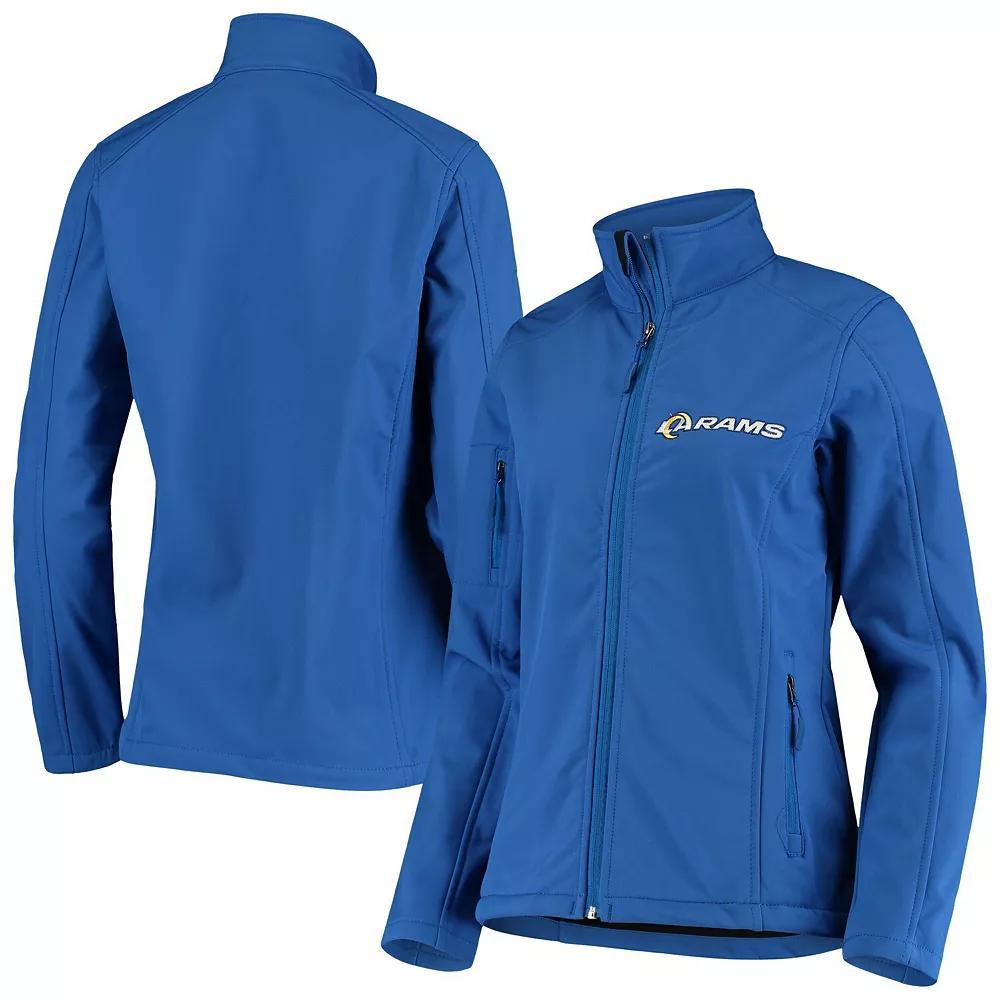 Women's Royal Los Angeles Rams Full-Zip Sonoma Softshell Jacket, Size: XL, Blue Product Image