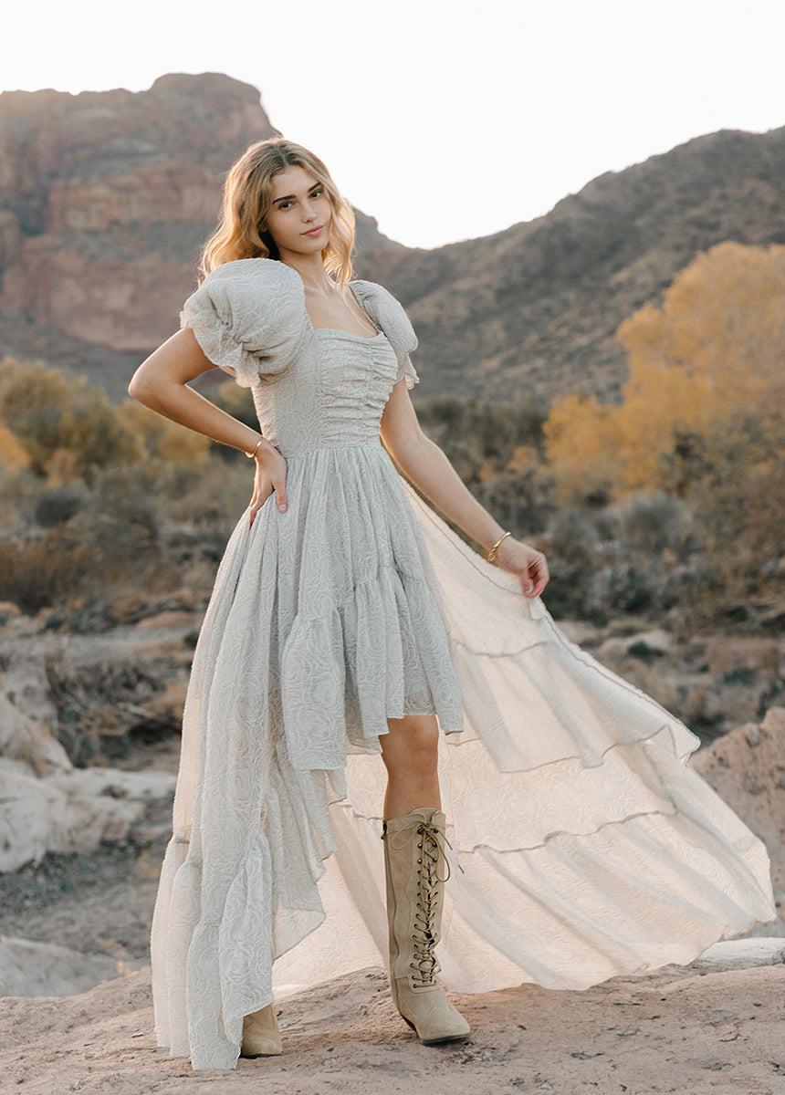 Swan Impact Dress in Smoke Female Product Image