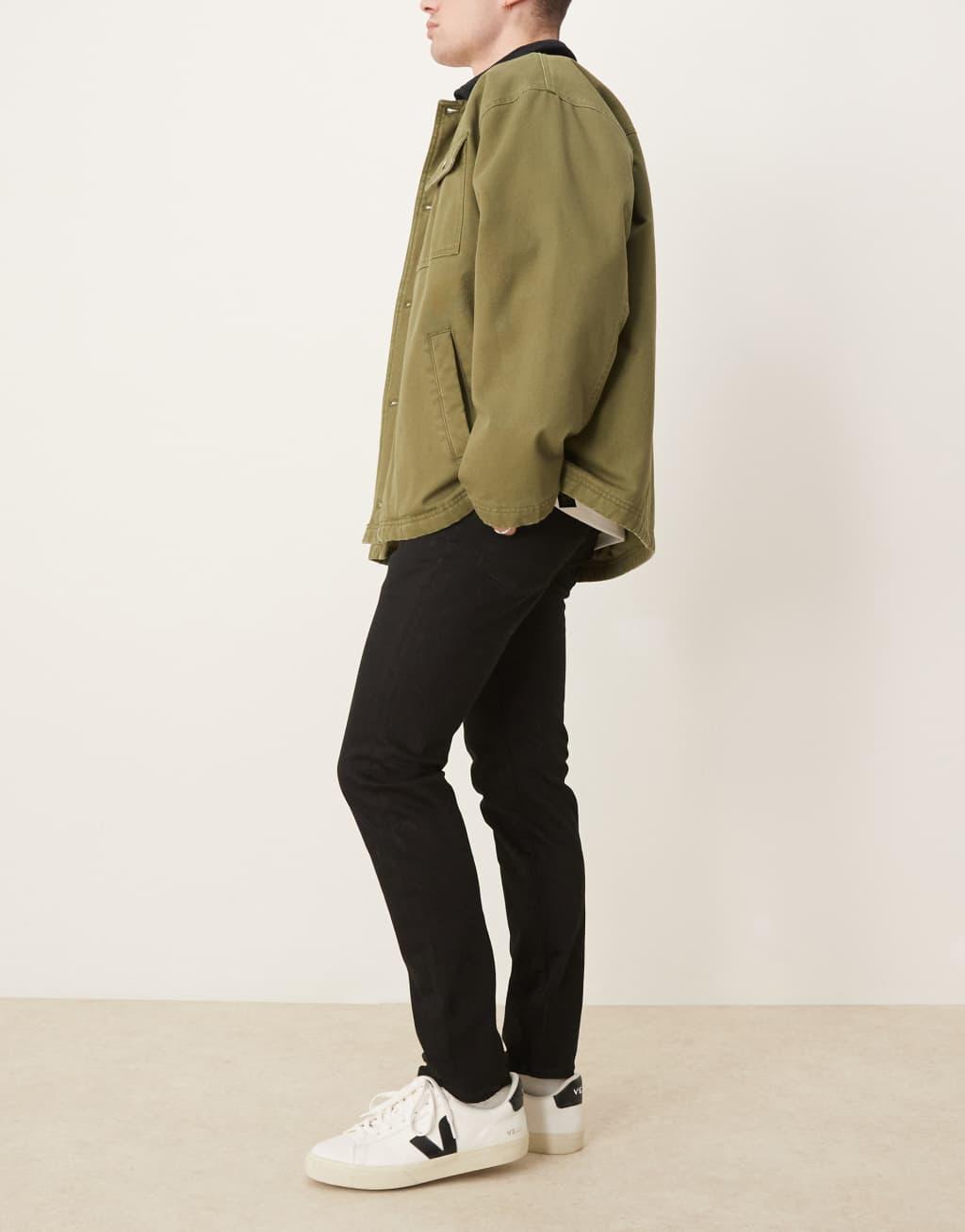 Selected Homme Leon slim fit jeans in black  Product Image