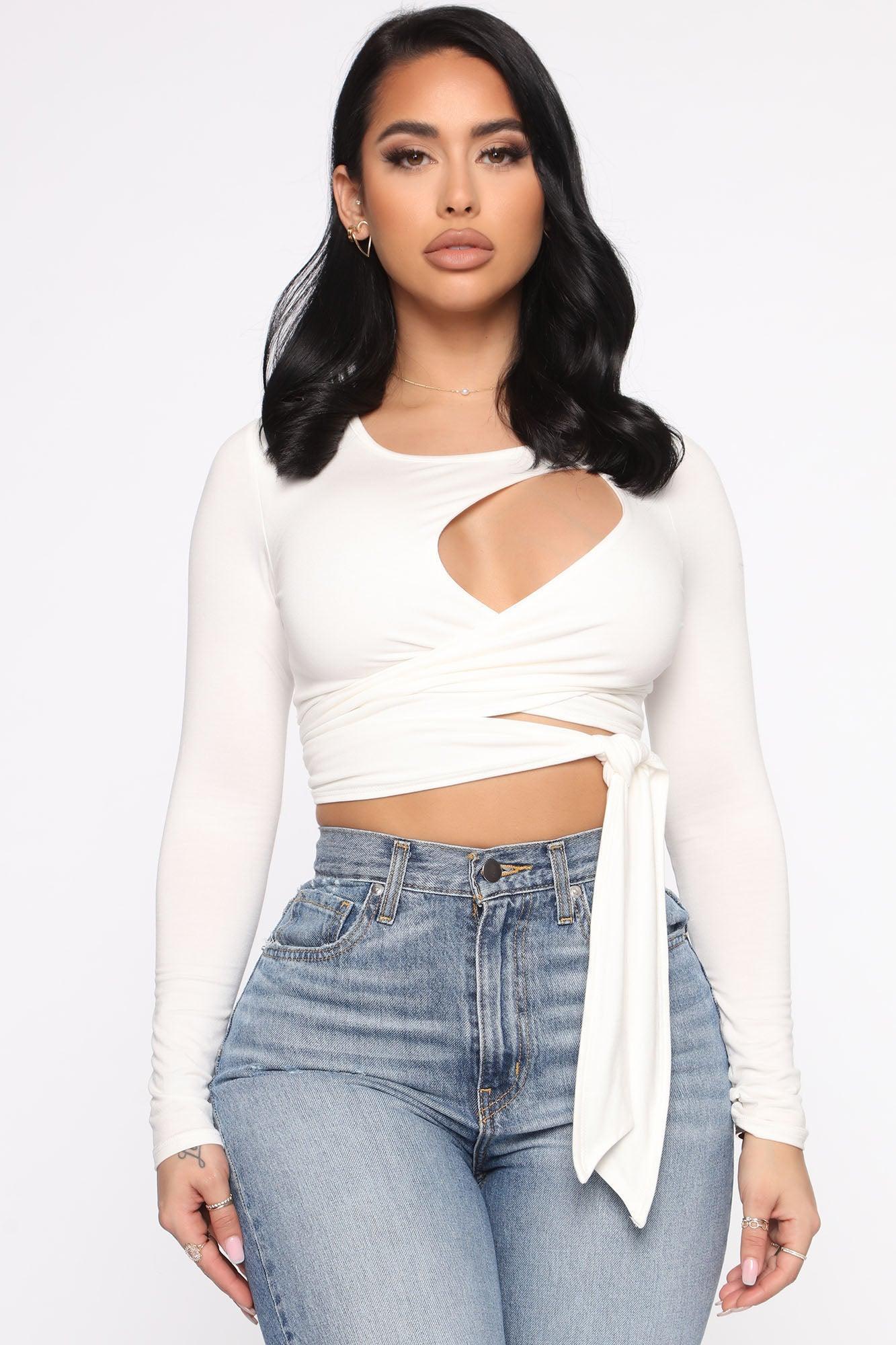 Focus On A Task Top - Off White Product Image