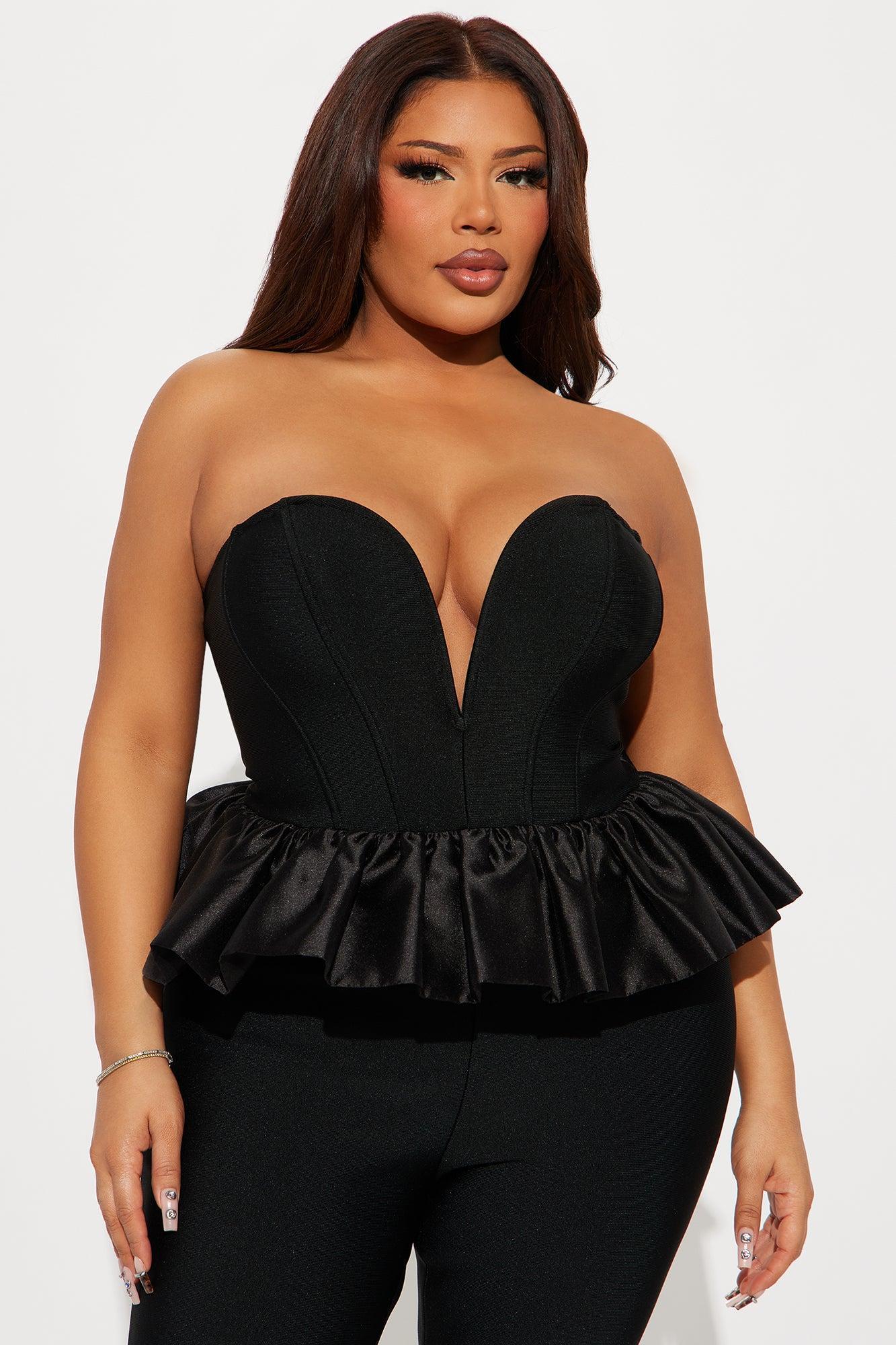 Black Swan Bandage Jumpsuit - Black Product Image