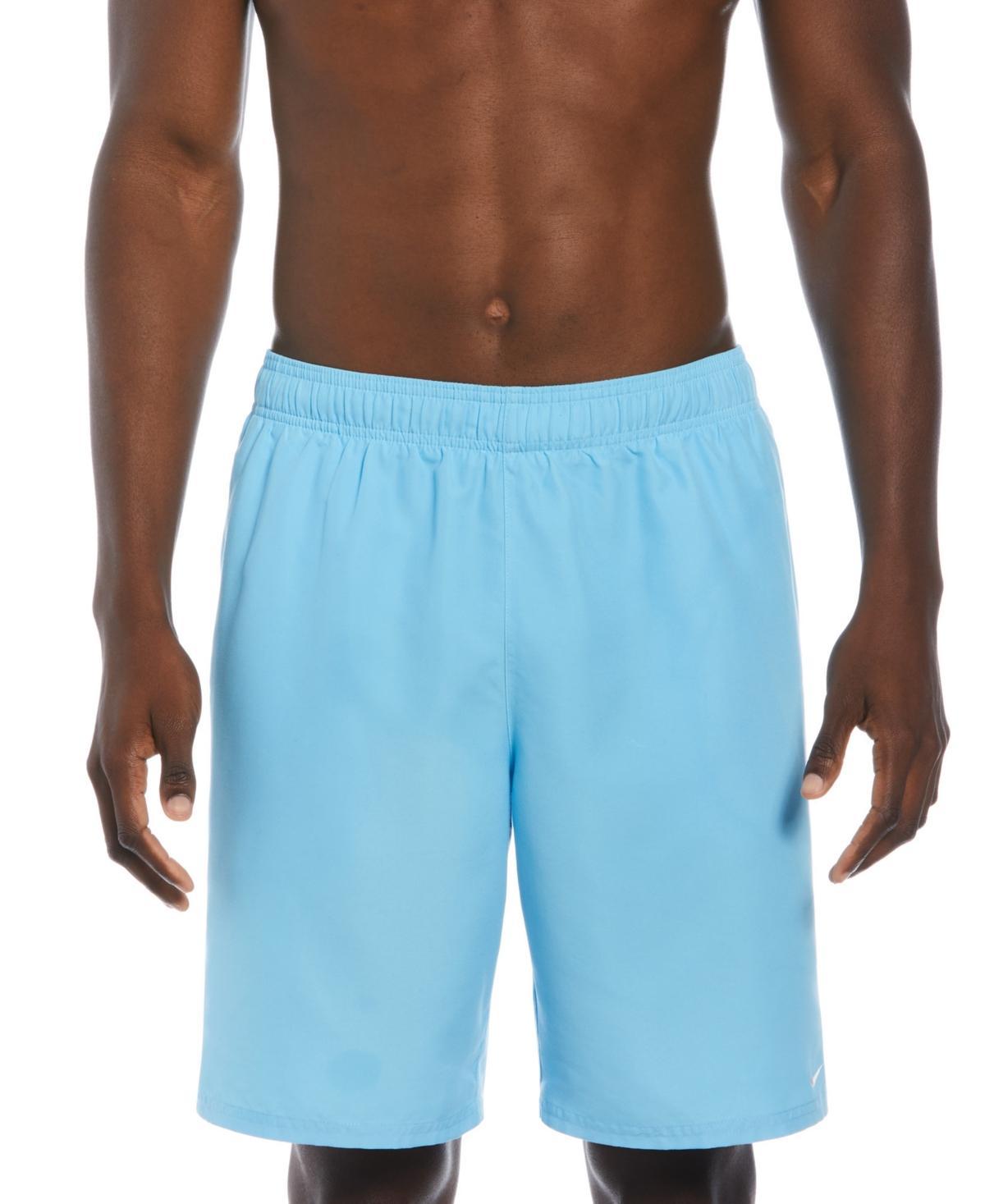 NIKE Men's Essential Lap Solid 9" Swim Trunks In Midnight Navy Product Image