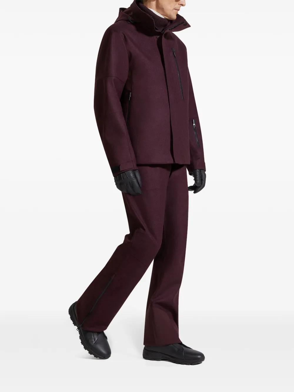 ZEGNA Techmerino Wool Ski Pants In Dark Purple Product Image