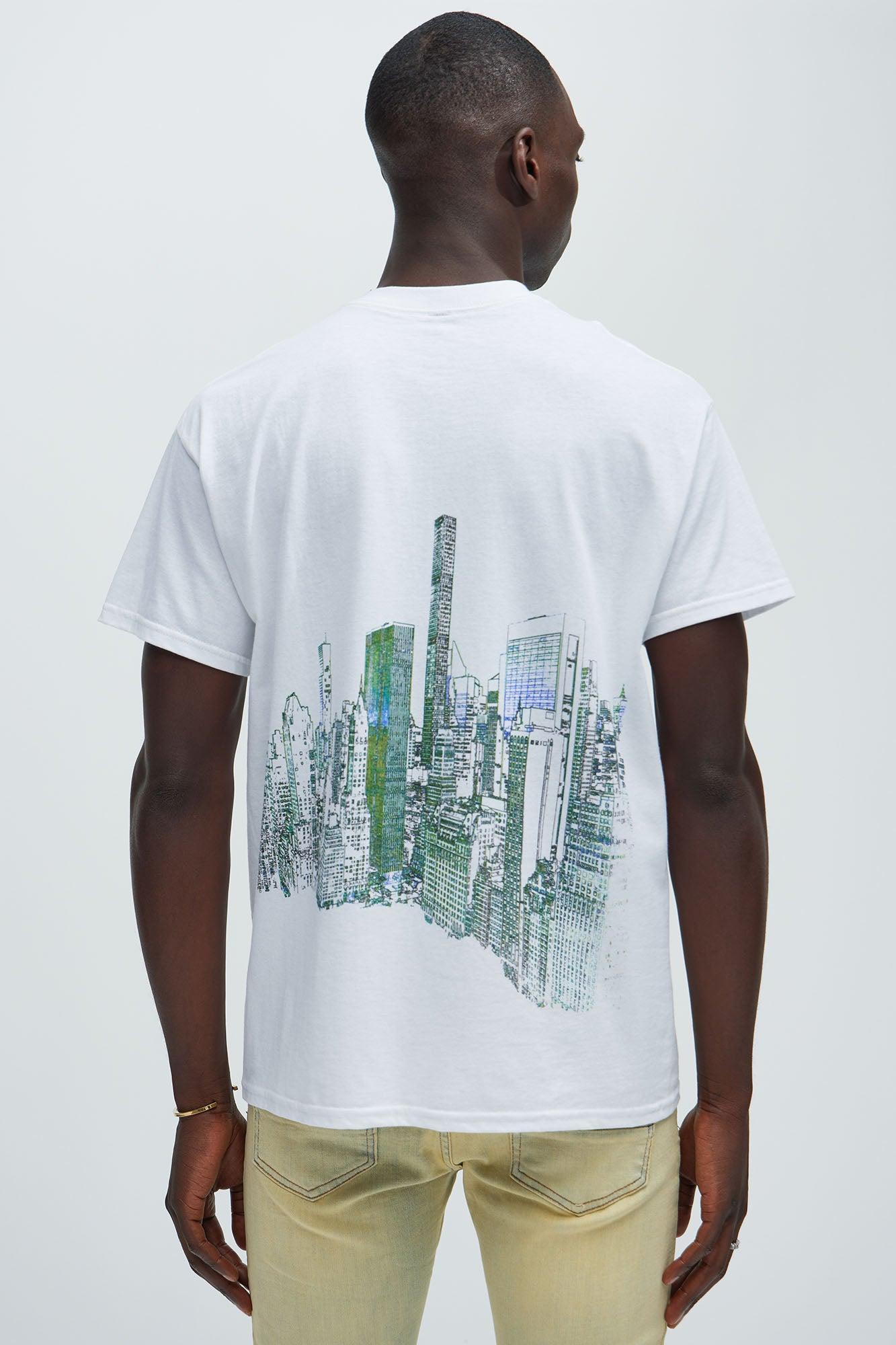 Sketch Of New York City Short Sleeve Tee - White Product Image