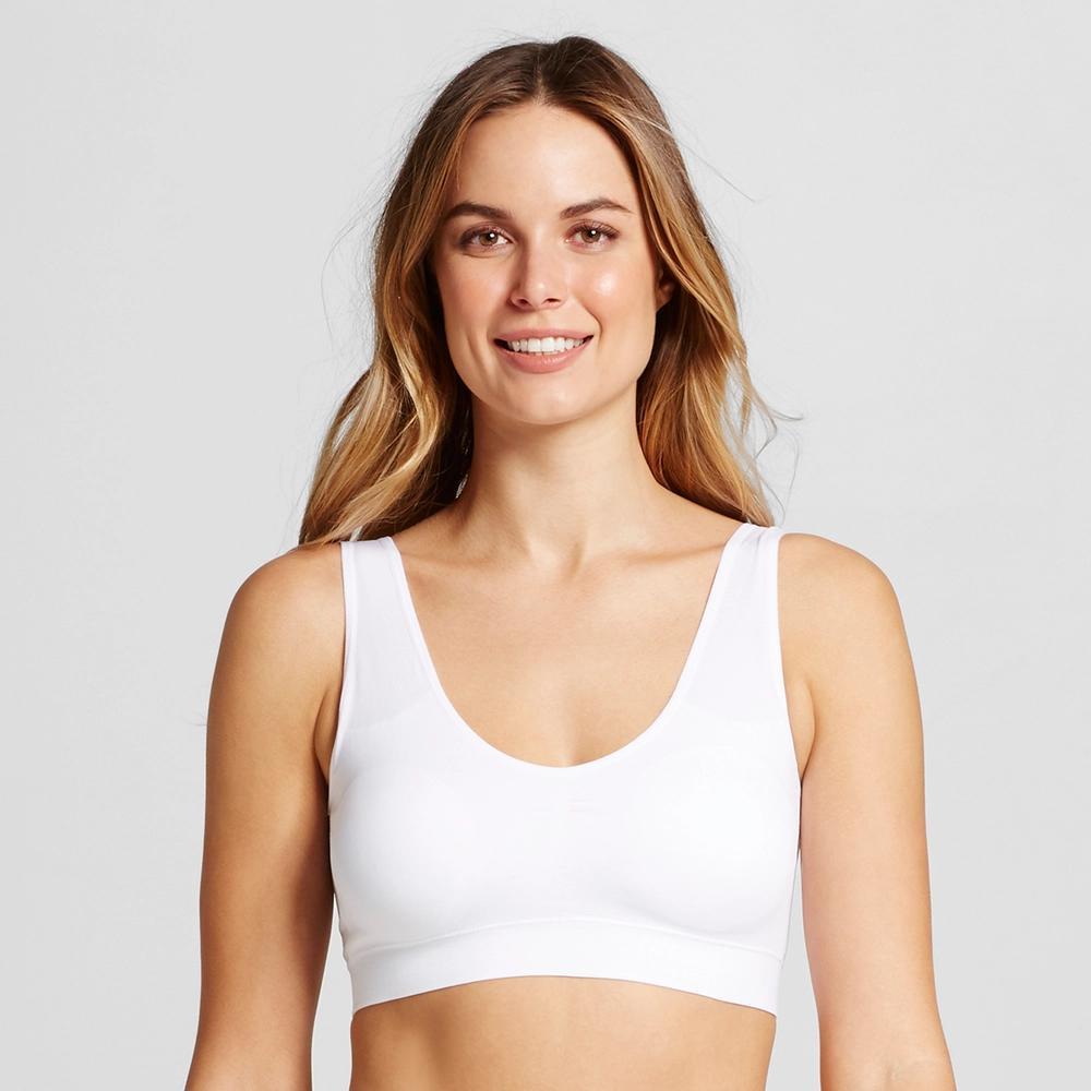 Jockey Generation™ Women's Seamfree Tank Strap Bralette - White M: Wireless, Unlined, Knit Microfiber Product Image