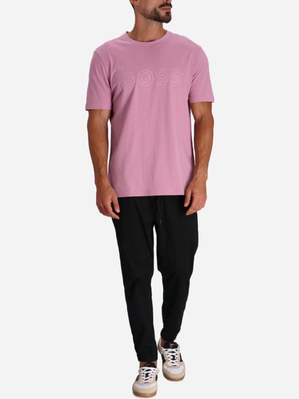 HUGO BOSS Short-sleeved T-shirt In Pink Product Image