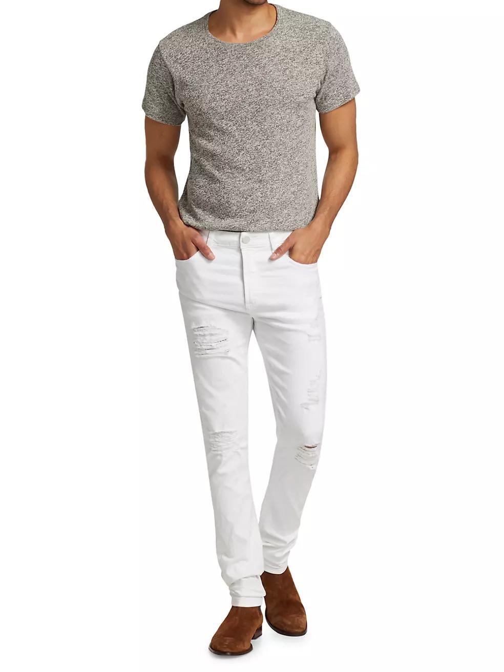 Greyson Stretch Distressed Skinny Jeans Product Image
