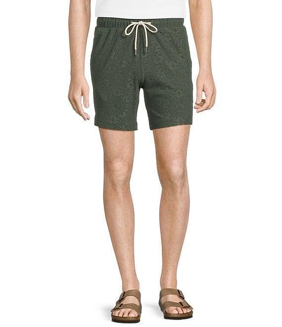 Rowm Flat Front Solid Terry 7#double; Inseam Shorts Product Image
