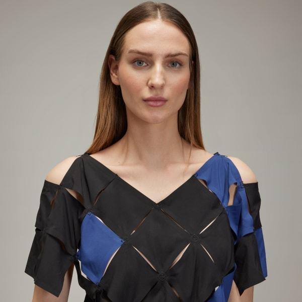 adidas Y-3 Puzzle Top Dark Blue M Womens Product Image