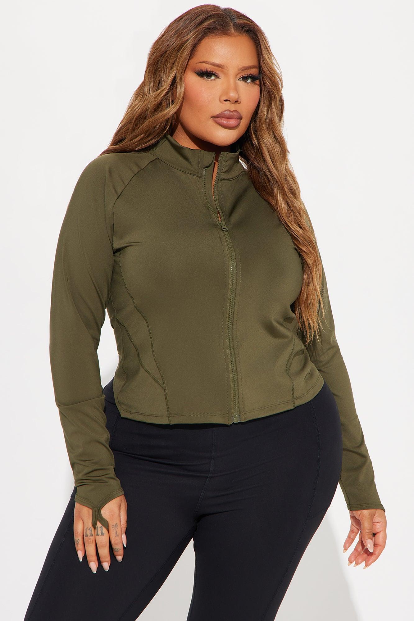 Max It Out Elevate Active Jacket - Olive Product Image