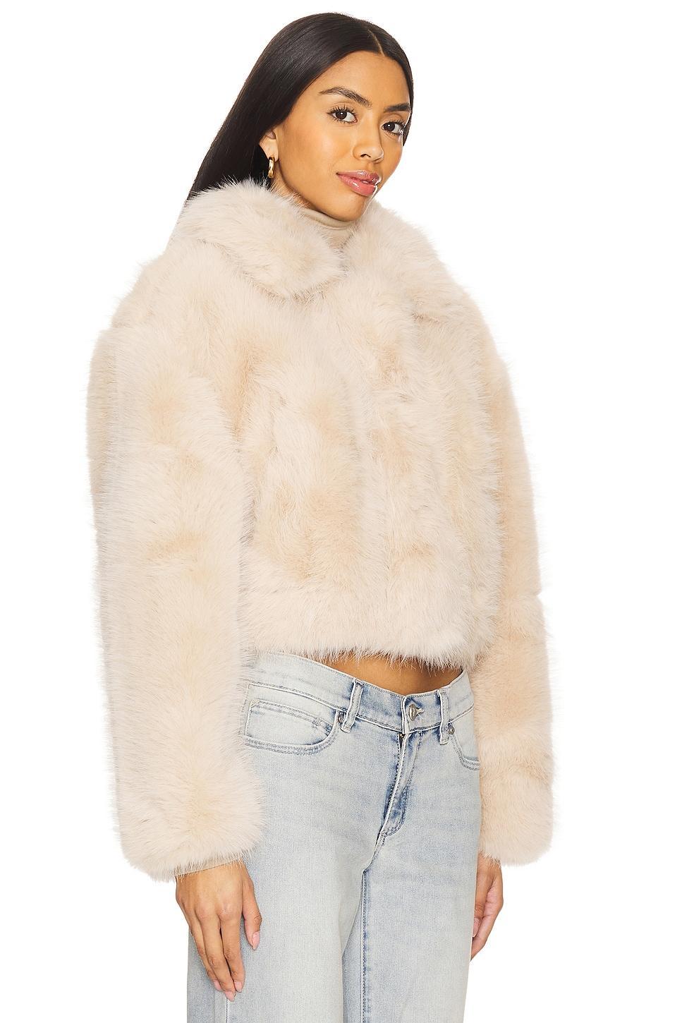 Crop Faux Fur Jacket BLANKNYC Product Image