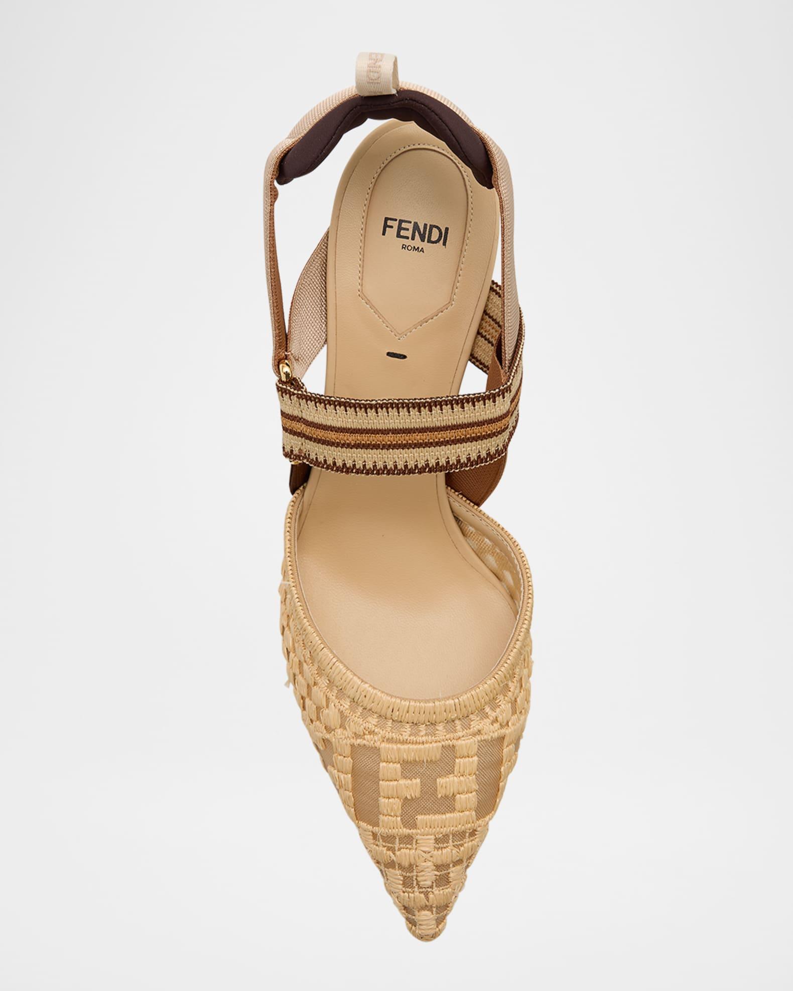 Colibri Raffia FF Sporty Slingback Pumps Product Image