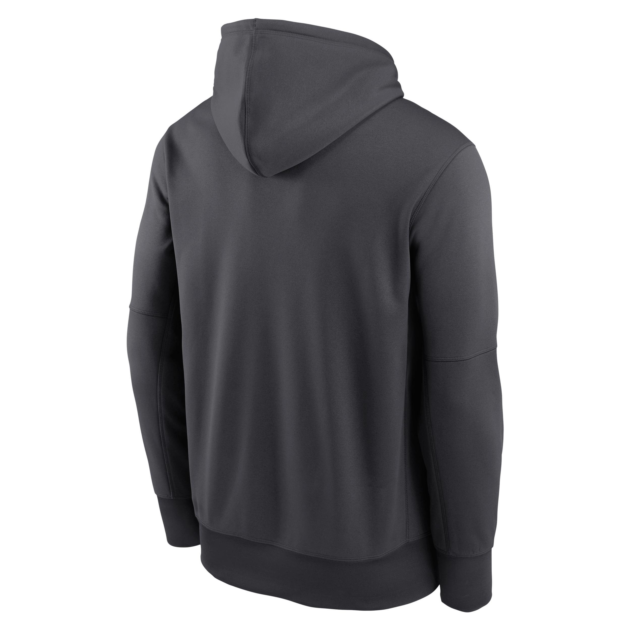 Men's Las Vegas Raiders Toss Sweep Menâs Nike Therma NFL Pullover Hoodie Product Image