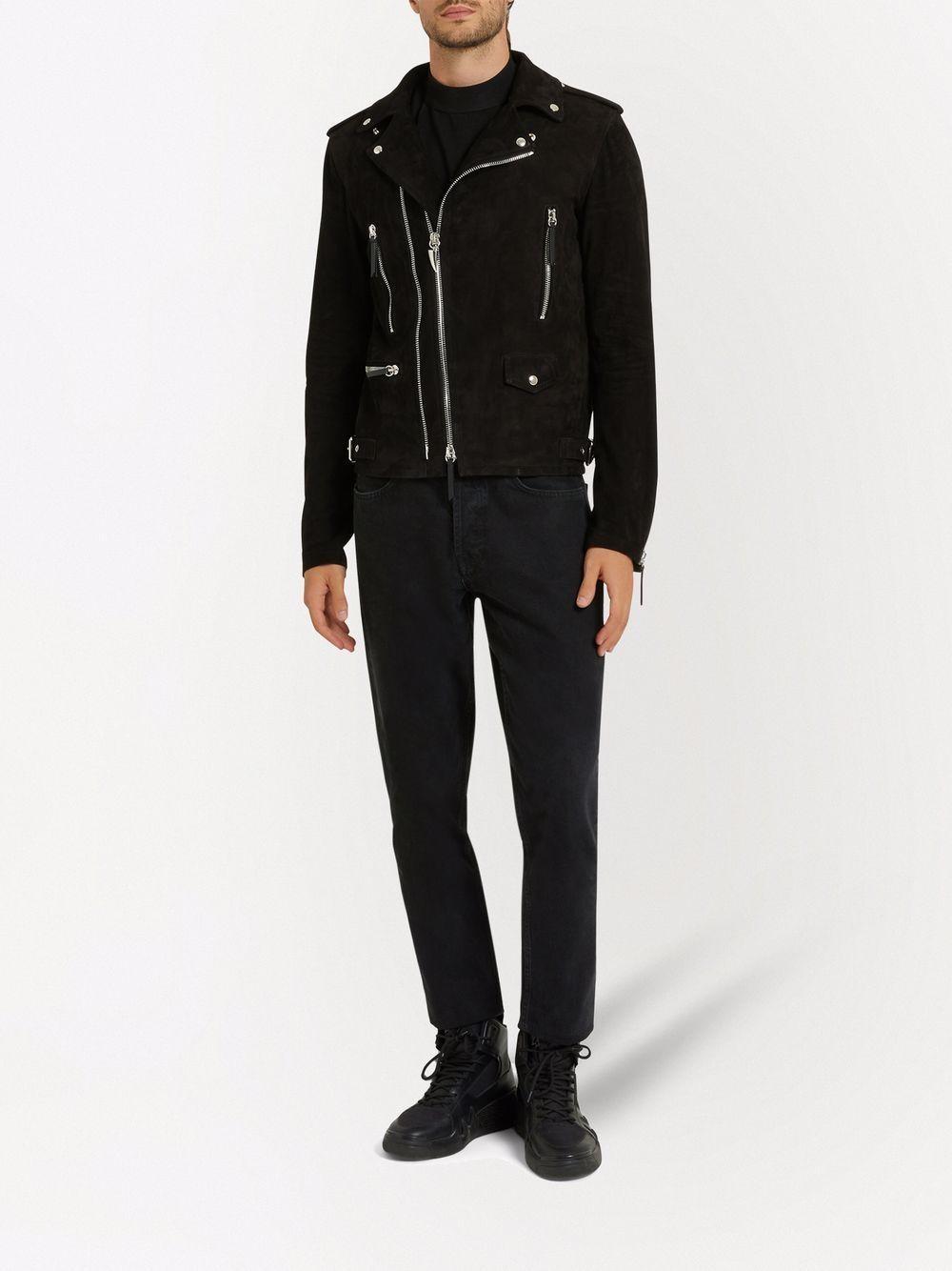 suede biker jacket Product Image