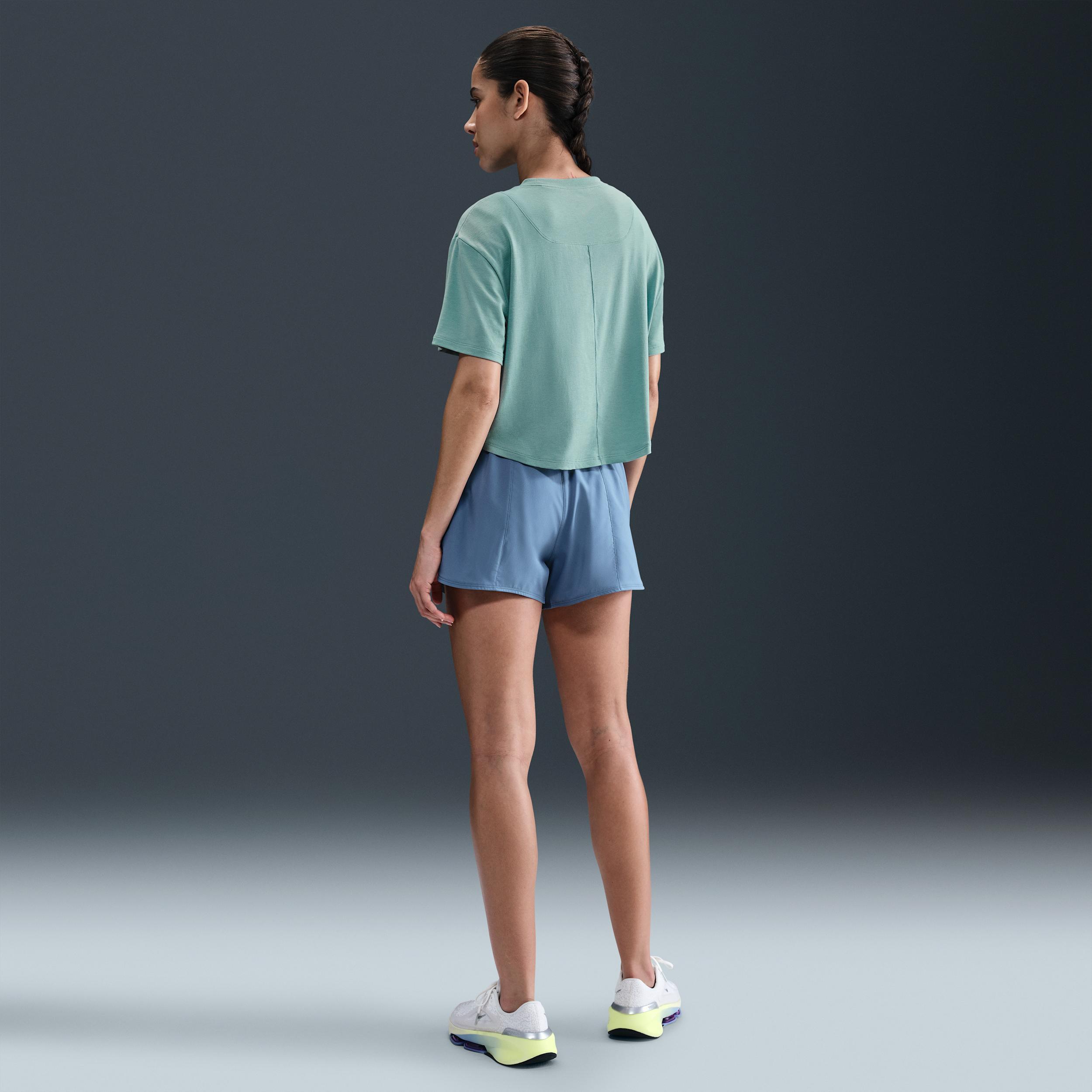 Nike Women's One Relaxed Dri-FIT Cropped Short-Sleeve Top Product Image