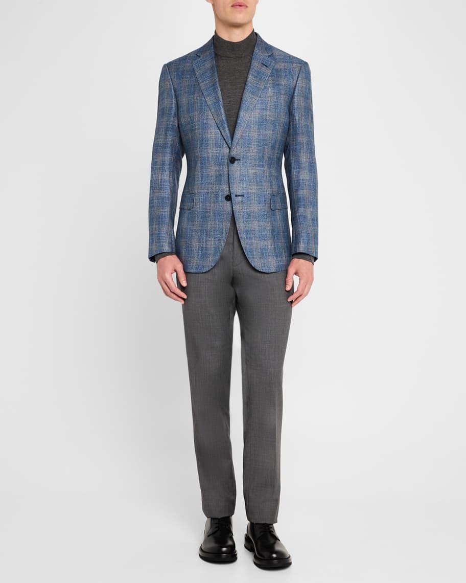 Mens Brushed Plaid Sport Coat Product Image